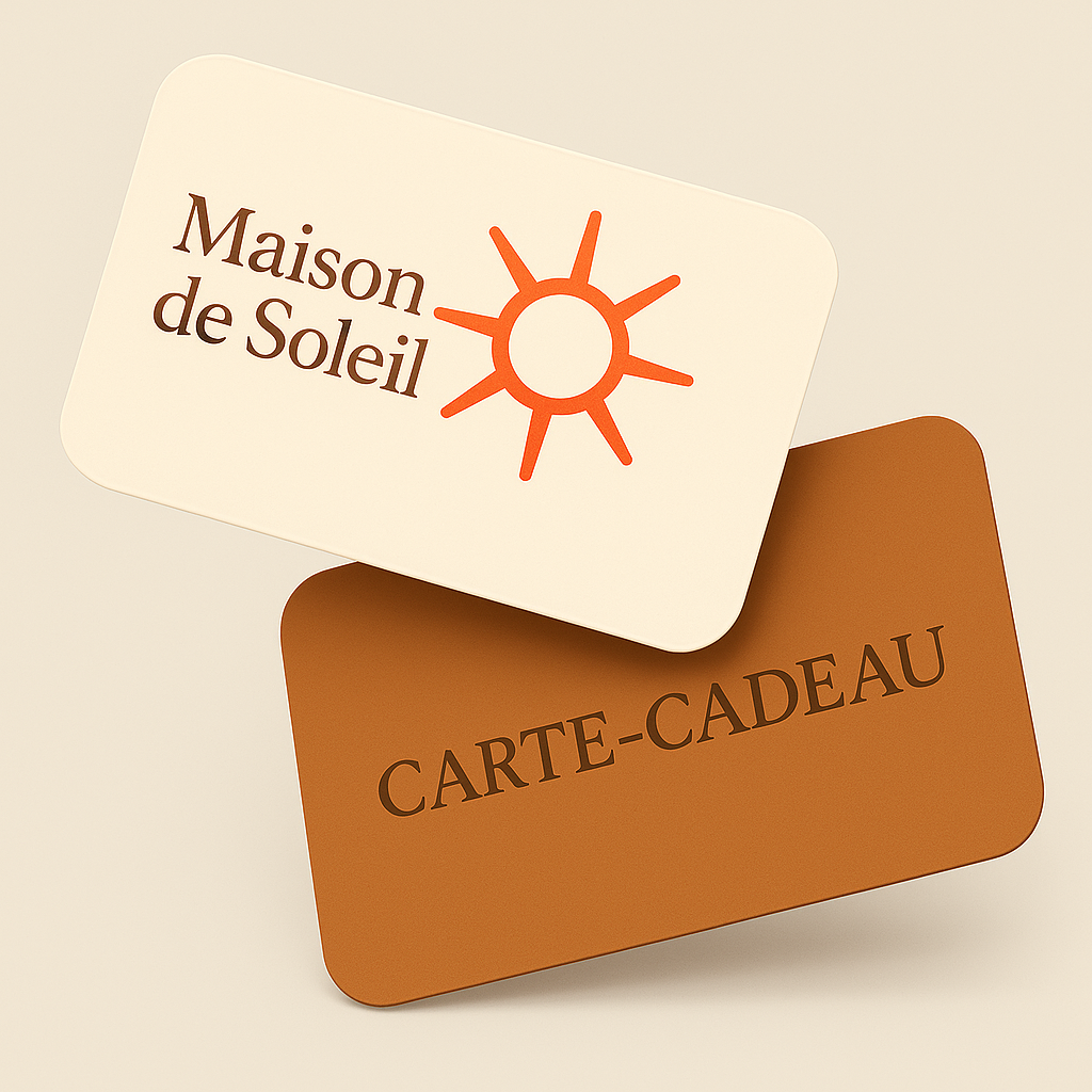 Maison de Soleil gift cards, Carte Cadeau. Fragrance as a gift.